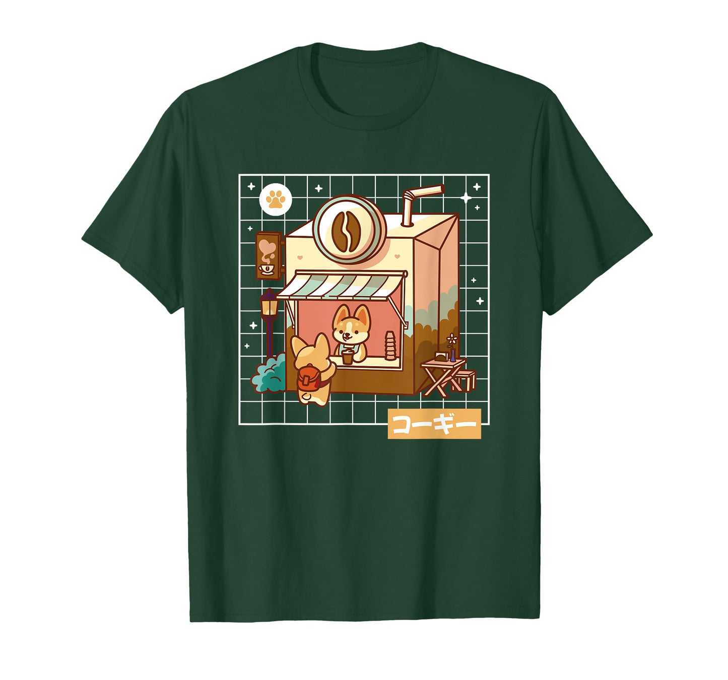 Corgi Dog Lover Kawaii Pembroke Welsh Cute Japanese Anime T-Shirt for Men Women Girls Kids