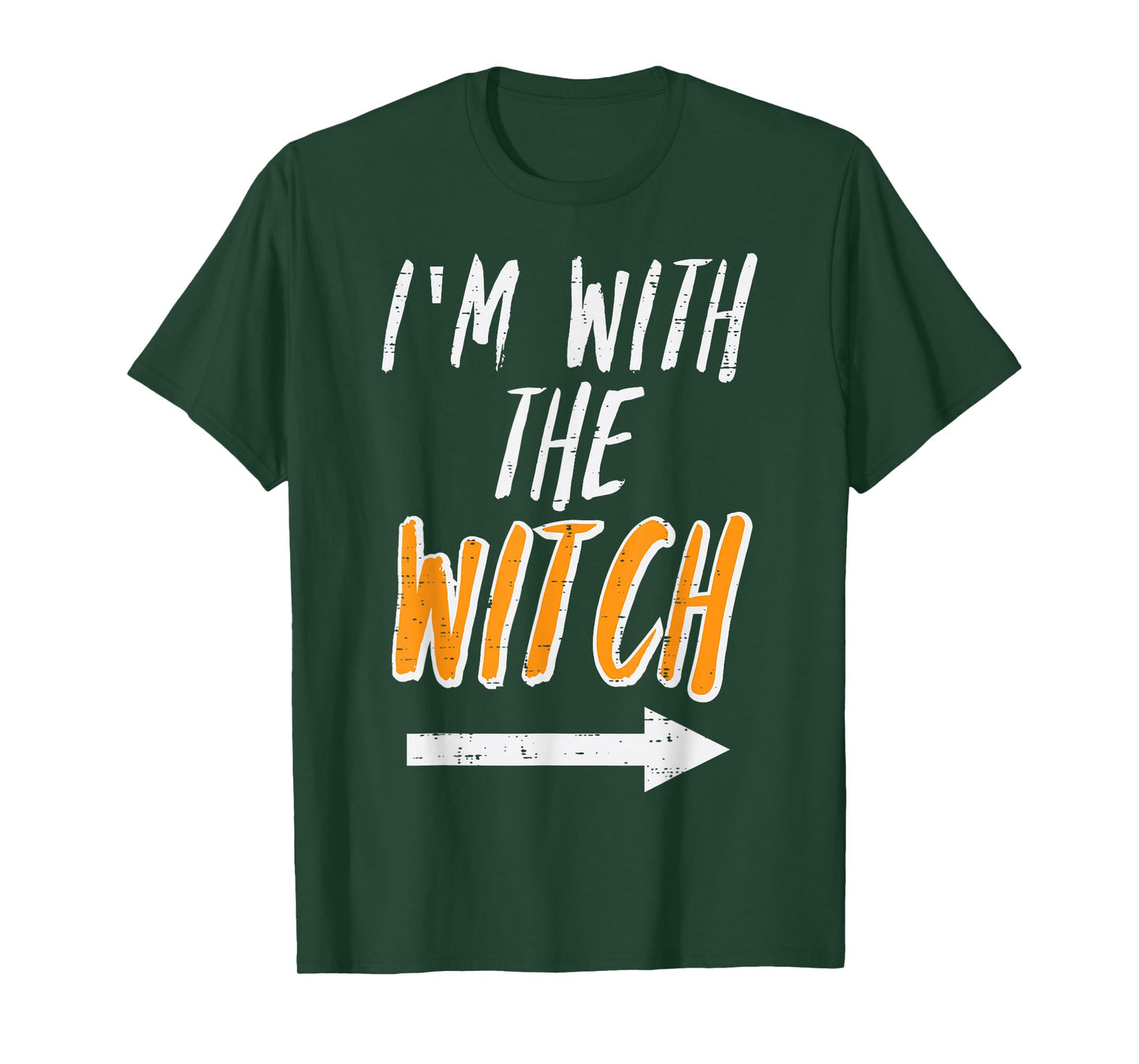 Halloween Matching Im with Witch Funny Costume Men Women Kid T-Shirt