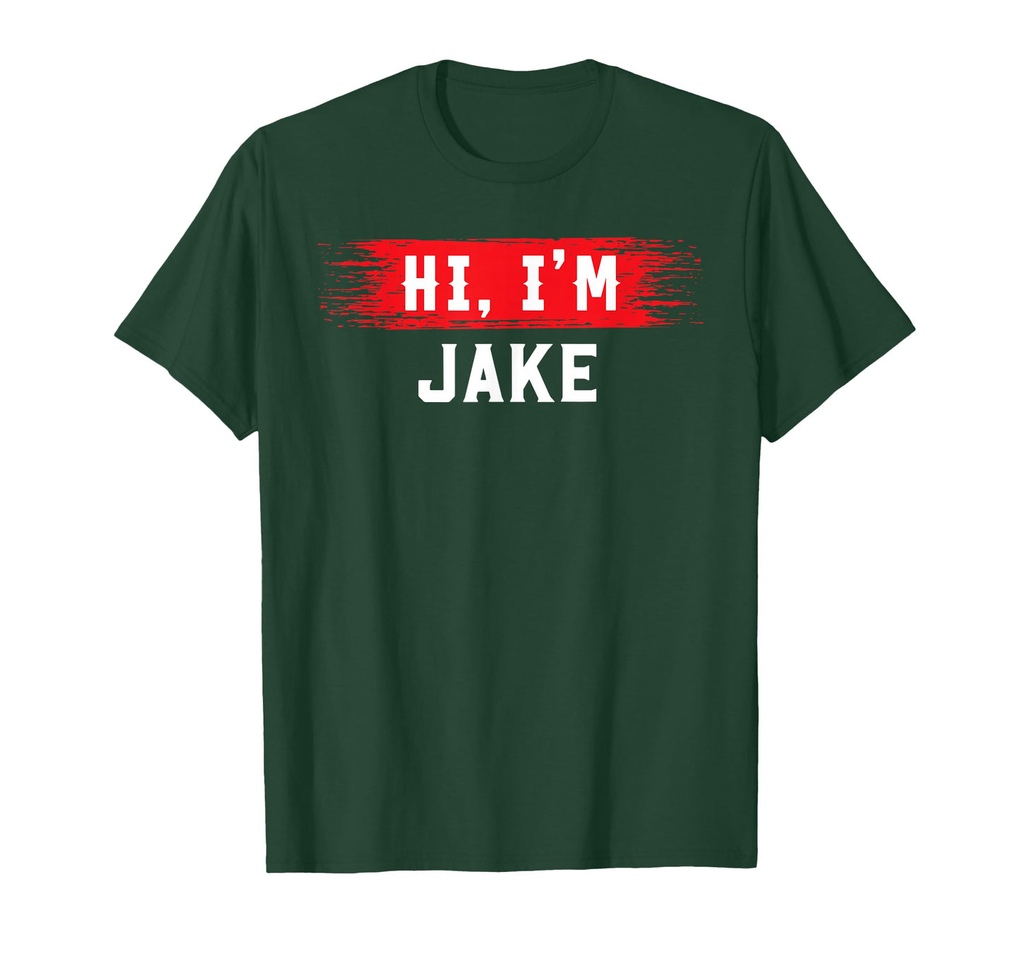 AKOKAY Hi I'm JAKE T-Shirt Name Funny JAKE T-Shirt