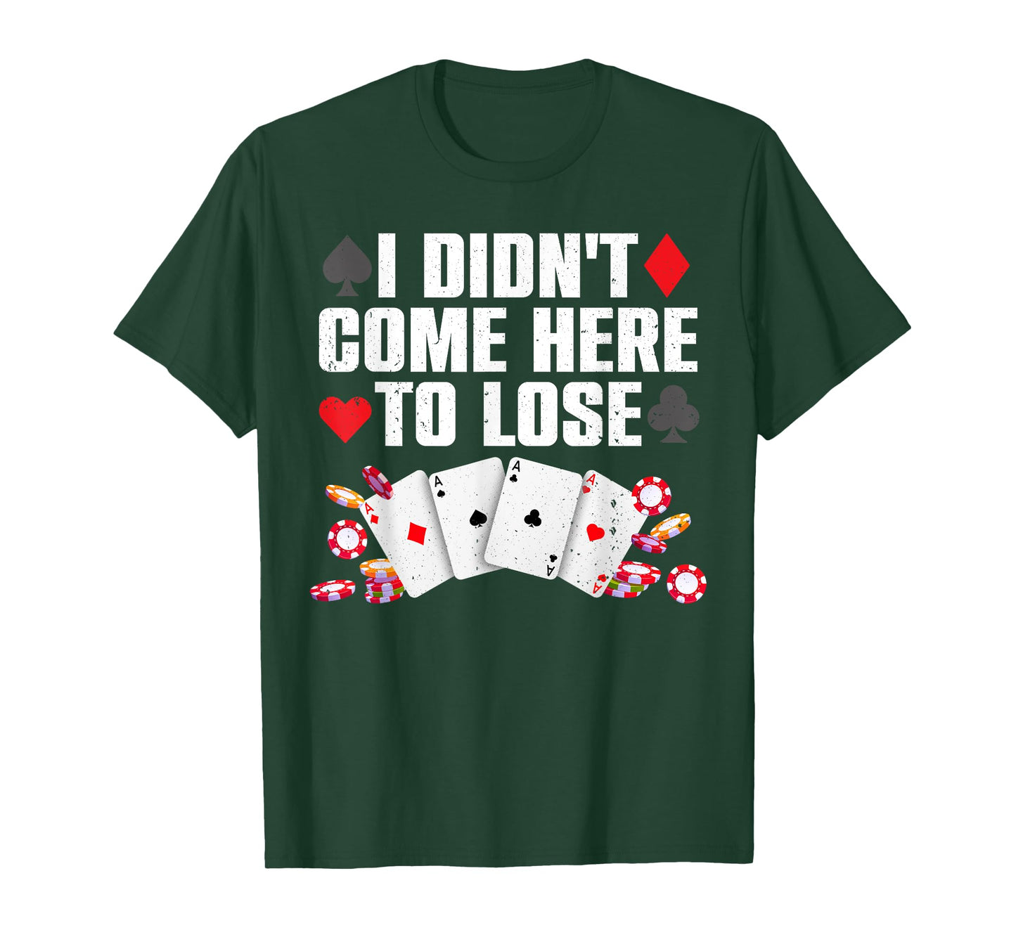 Cool Poker Player Art For Men Women Casino Lover Gamblers T-Shirt