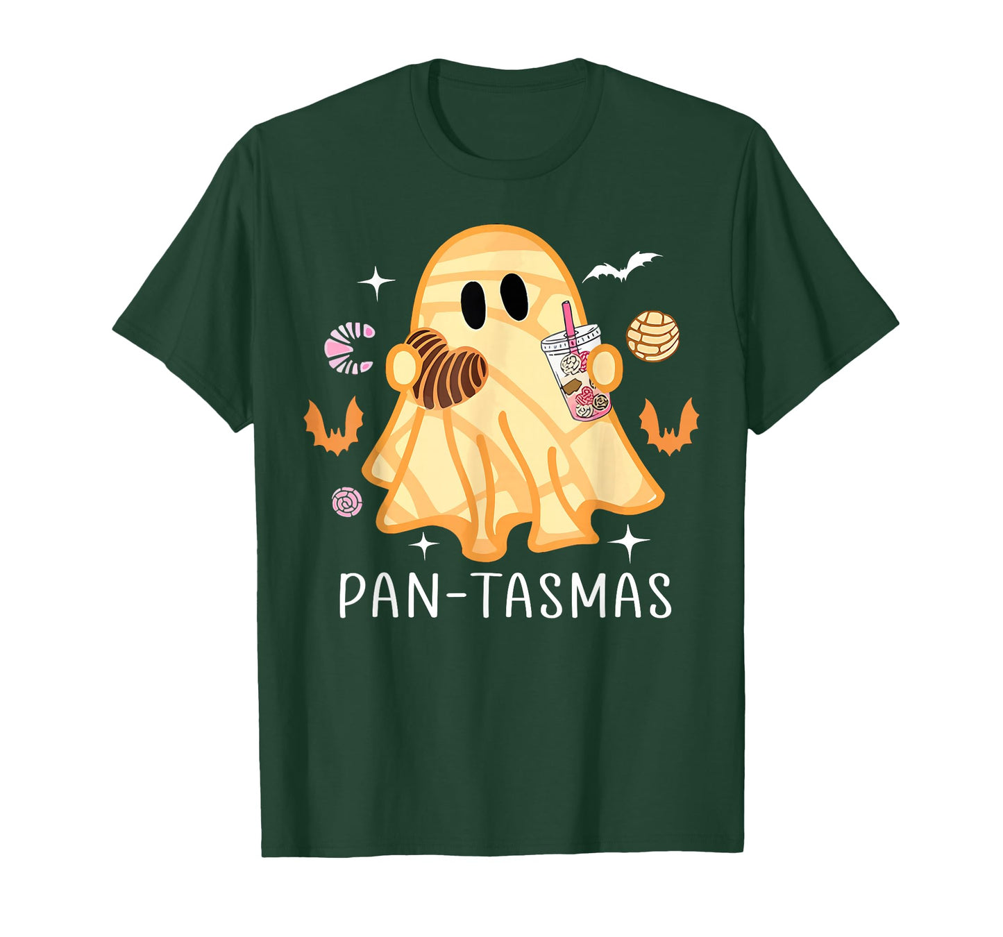 Pantasmas Ghost Funny Spooky Conchas Mexican Ghost Halloween T-Shirt