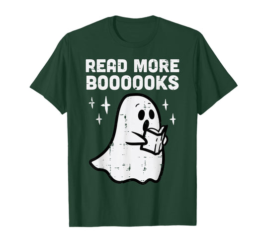 Halloween Ghost Read More Books Funny Costume Men Women Kids T-Shirt