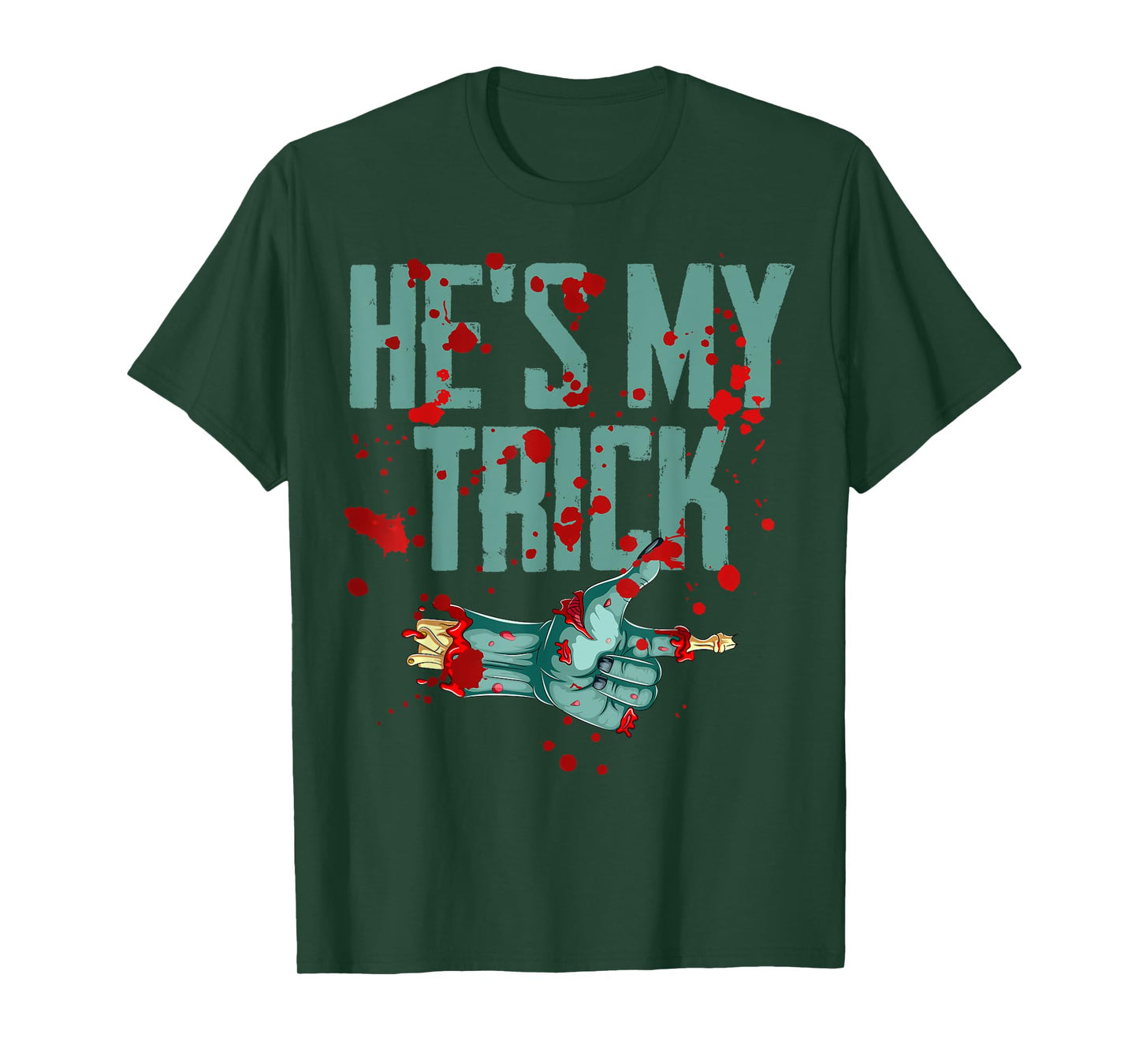 He's My Trick She's My Treat Halloween Zombie Matching T-Shirt