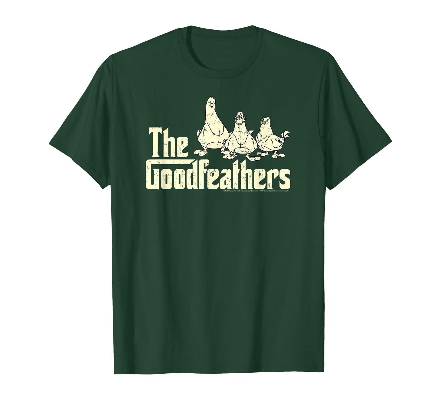 Animaniacs The Goodfeathers Vintage Logo Cartoon T-Shirt