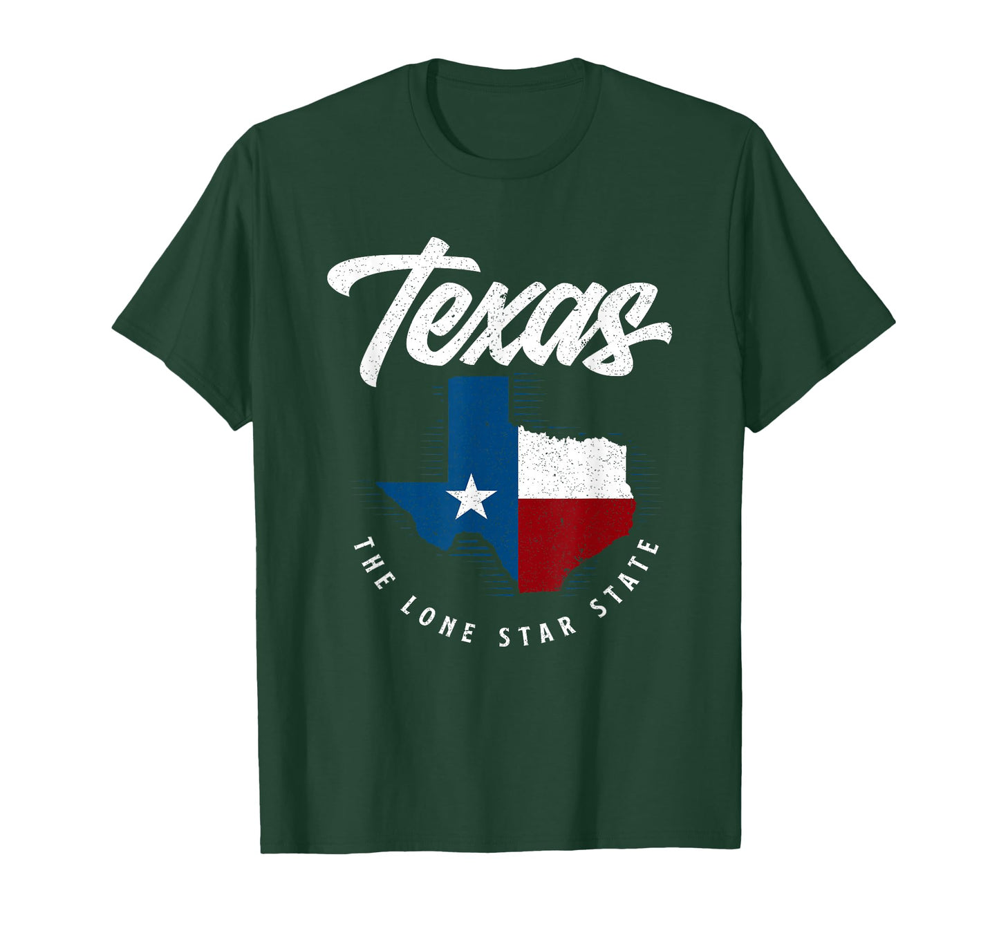 Texas The Lone Star State - Texas Map T-Shirt