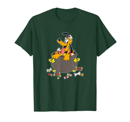 Disney Mickey And Friends Halloween Pluto Inside Candy Bowl T-Shirt