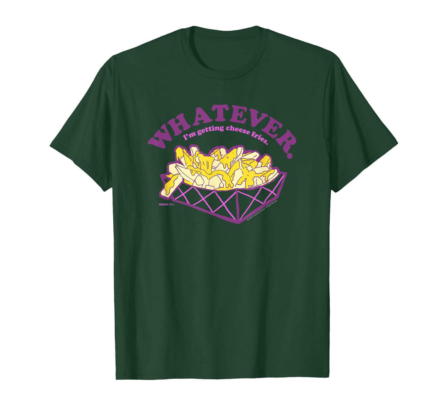 Mean Girls Whatever I'm Getting Cheese Fries Y2K Movie T-Shirt