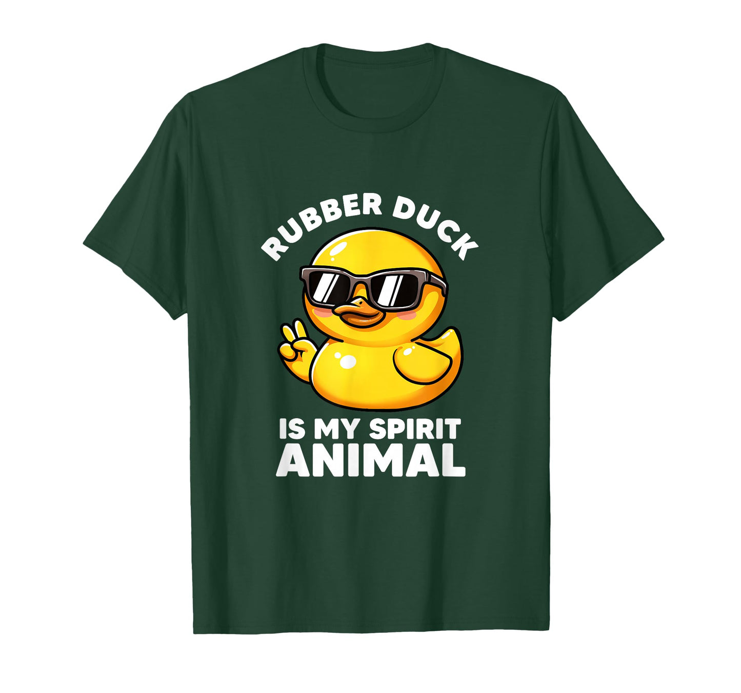 Rubber Duck Is My Spirit Animal I Love Duck Lover Funny Duck T-Shirt