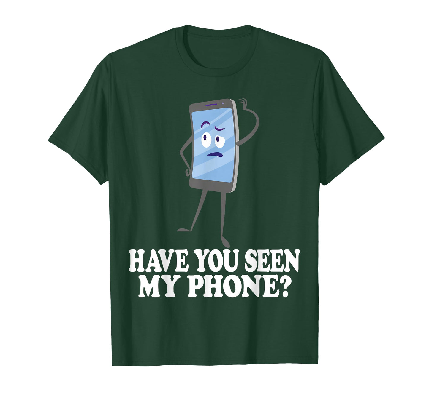 Have You Seen My Phone? Tech Humor Cartoon Design T-Shirt