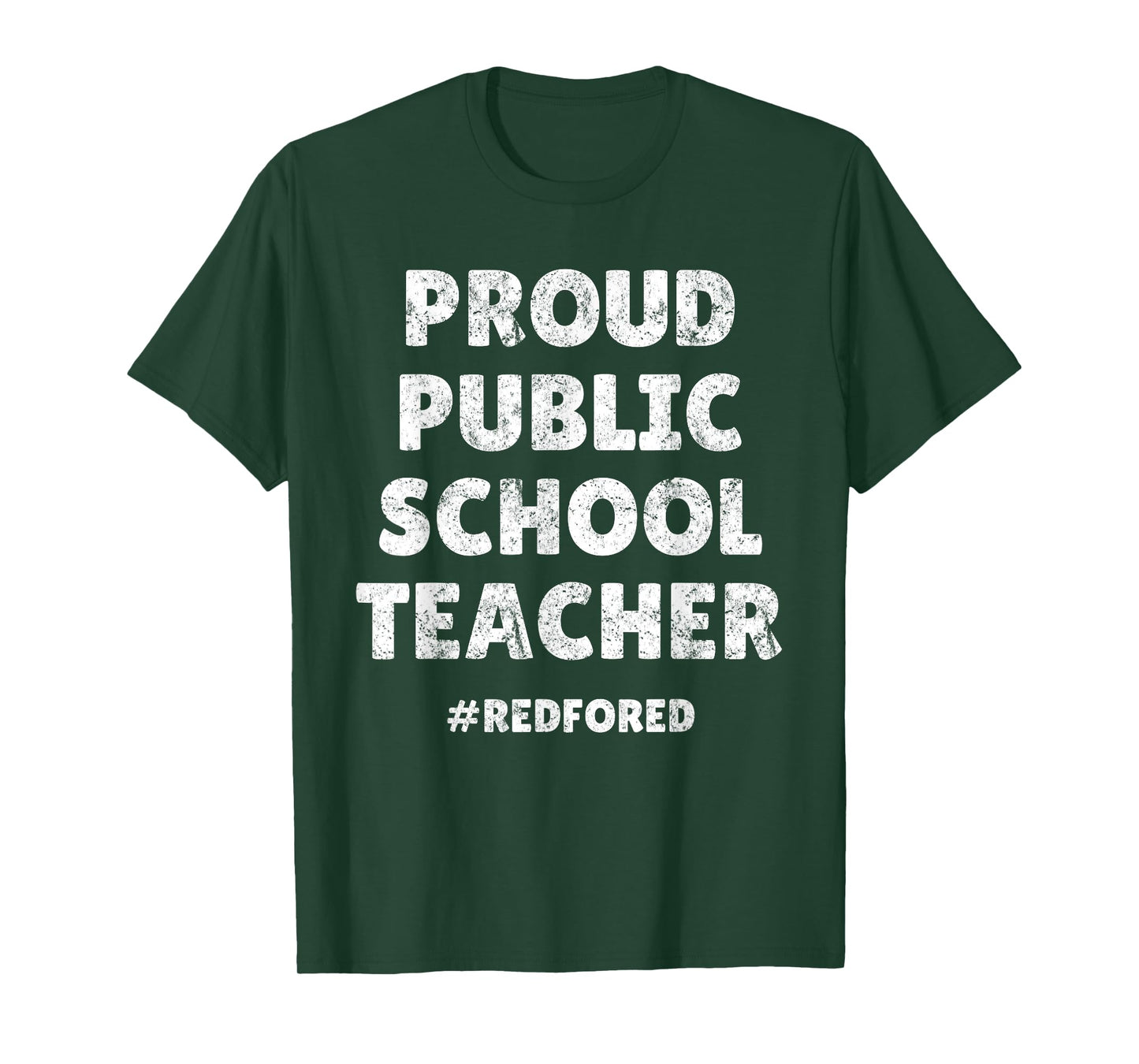 Vintage Proud Public School Teacher Red For Ed T-Shirt T-Shirt