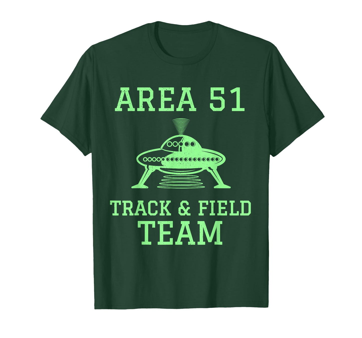 Funny Area 51 Track and Field Team Storm Runners UFO T-Shirt