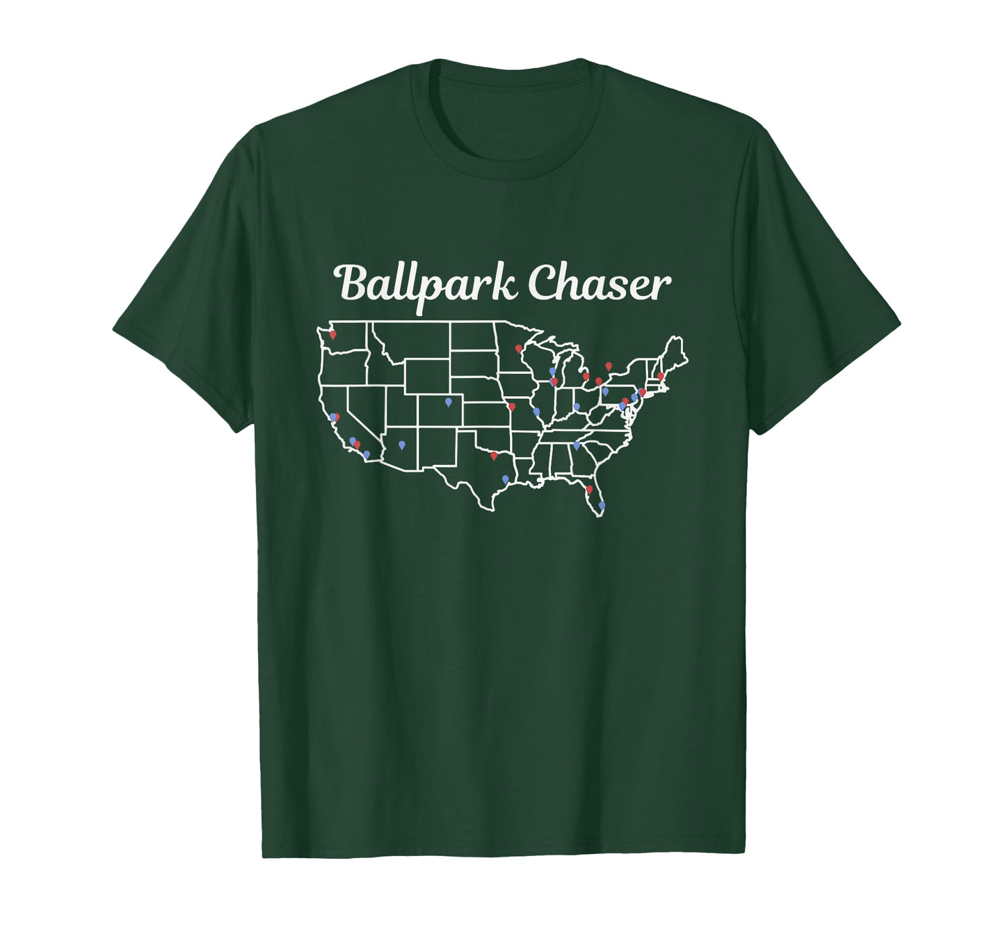 Ballpark Chaser | Baseball Stadiums Bucket List T-Shirt