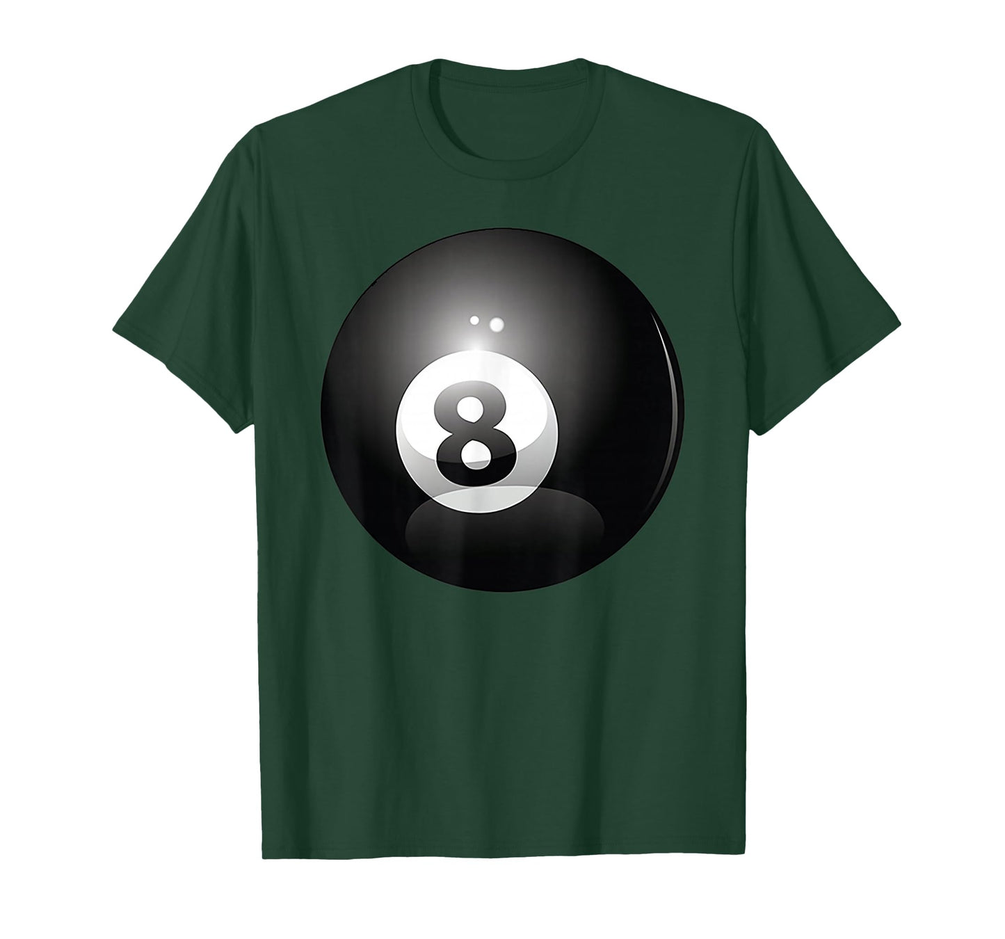 8 Ball Billiards Pool Player Eight Ball Lucky 8 T-Shirt