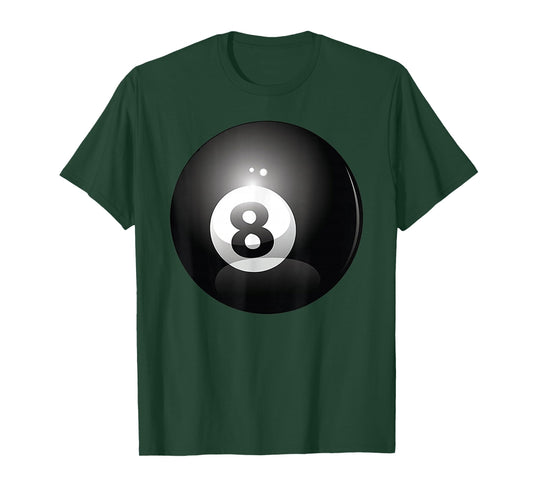 8 Ball Billiards Pool Player Eight Ball Lucky 8 T-Shirt
