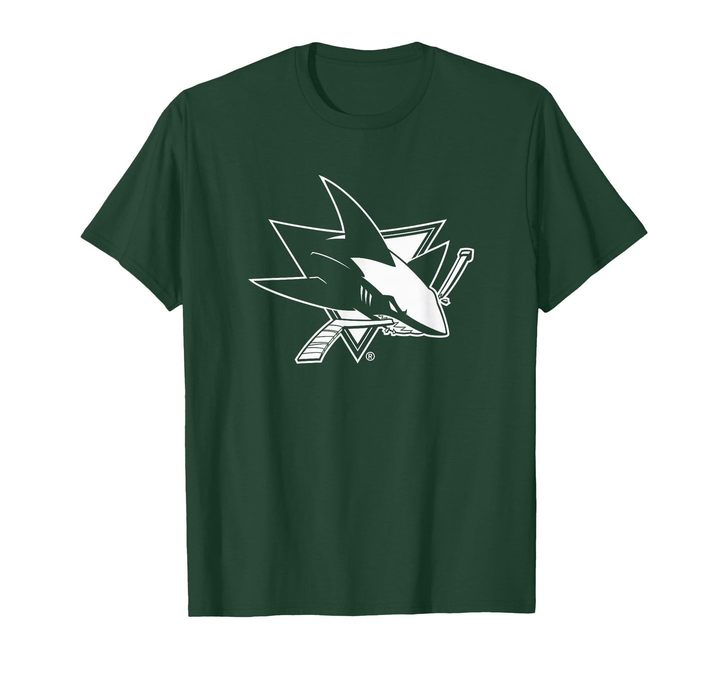 San Jose Sharks Two Tone Black NHL Officially Licensed T-Shirt