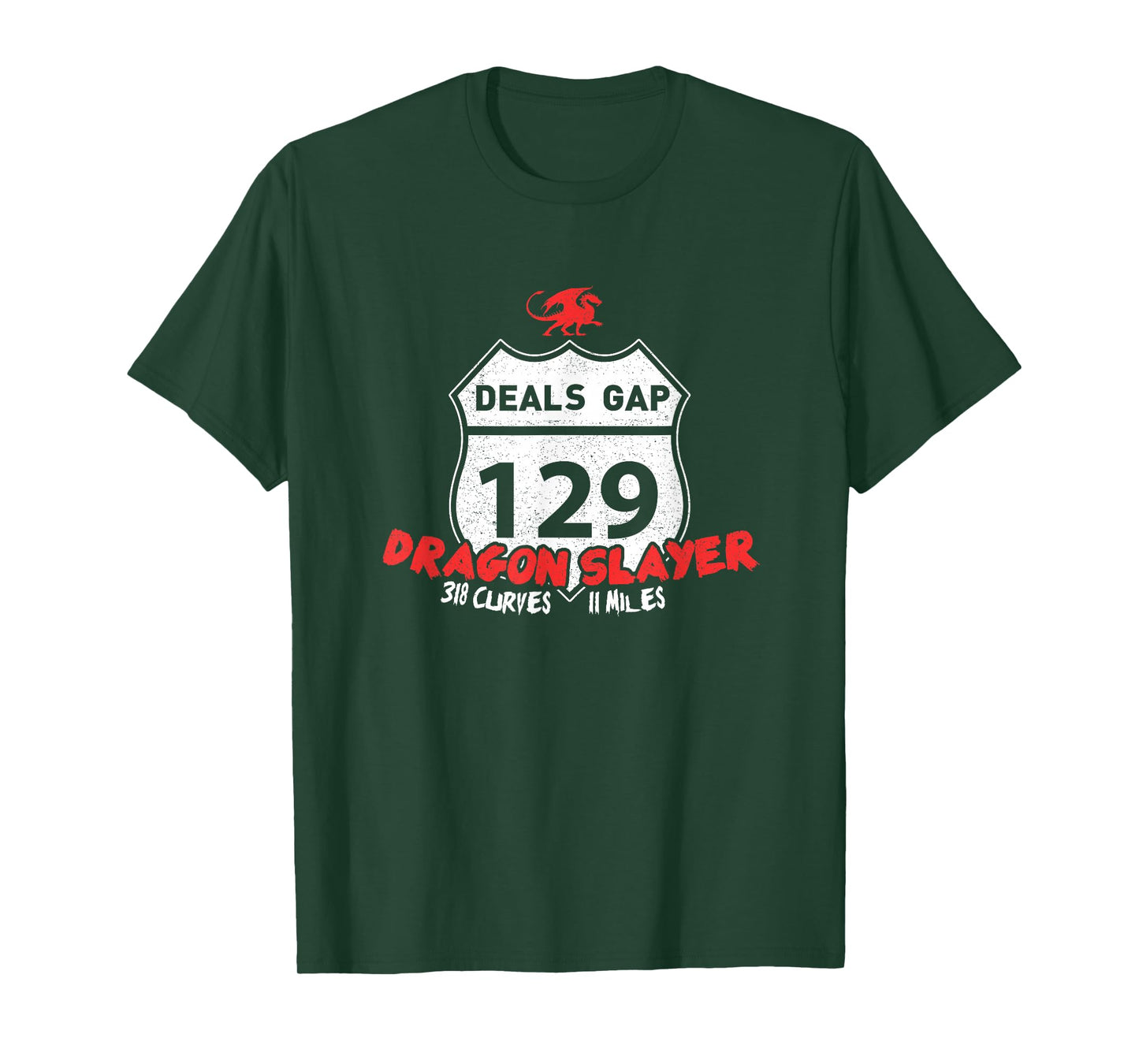 Tail of The Dragon US 129 "Dragon Slayer Motorcycle Shirt T-Shirt