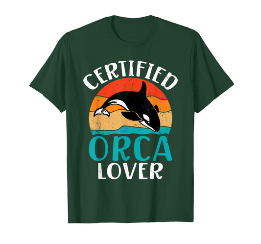 Certified Orca Lover Orca Whale T-Shirt
