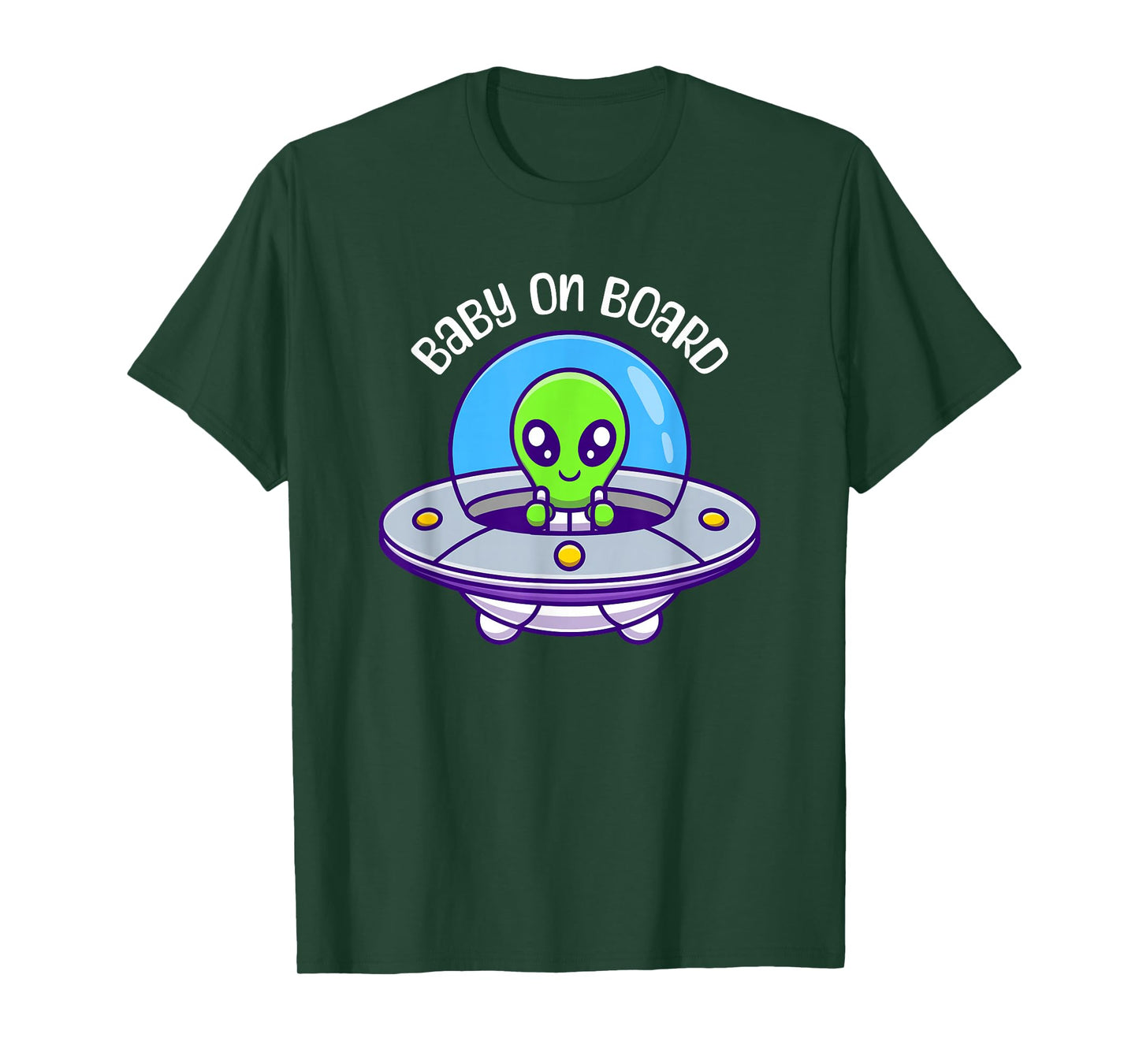 Cute Alien Baby On Board Pregnancy Announcement T-Shirt