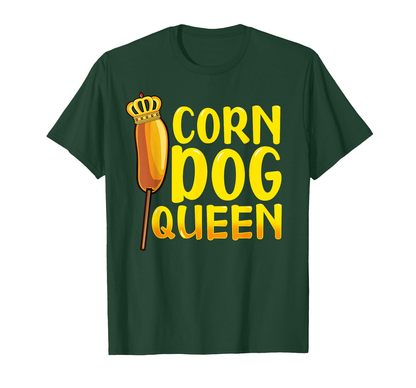 Corn Dog Queen Shirt - Funny Corndog Hot Dog Sausage Stick T-Shirt
