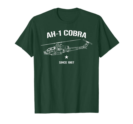 Super Cobra AH-1 Shirt Vintage Huey Military Helicopter Tee T-Shirt
