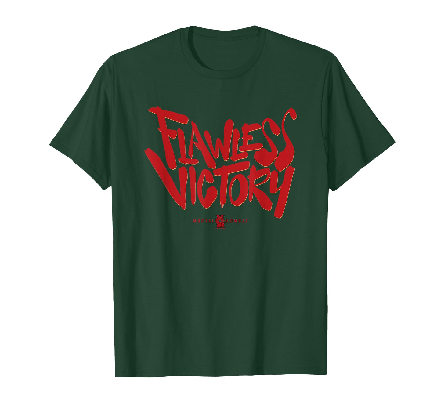Mortal Kombat 2 Flawless Victory Bold Red Text Logo T-Shirt