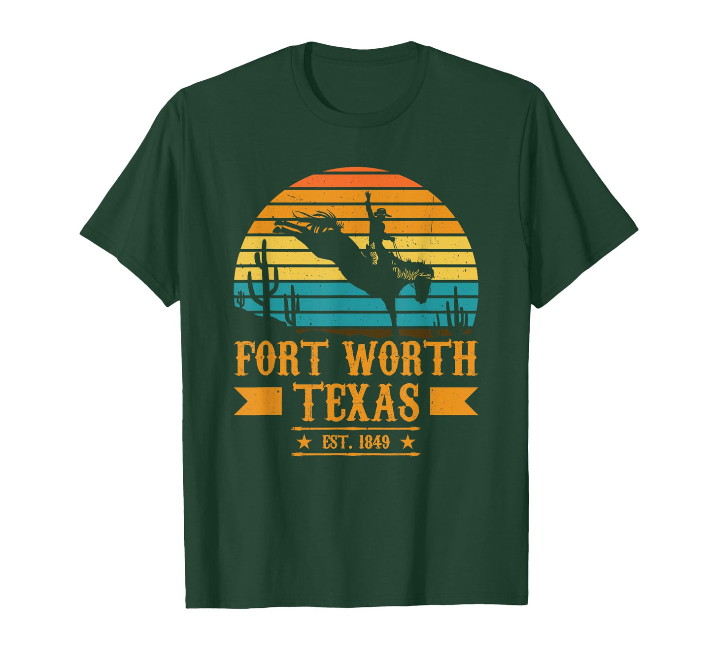 Fort Worth Texas Rodeo Rider Horse - Fort Worth Texas T-Shirt