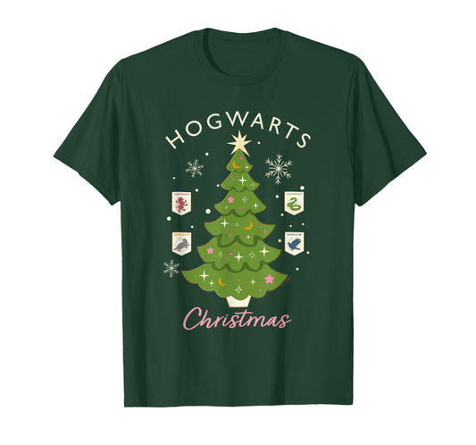 Harry Potter Hogwarts Christmas Tree T-Shirt