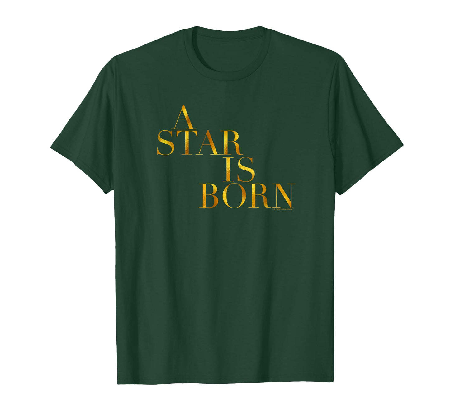 WB100 A Star Is Born Classic Gold Movie Logo T-Shirt