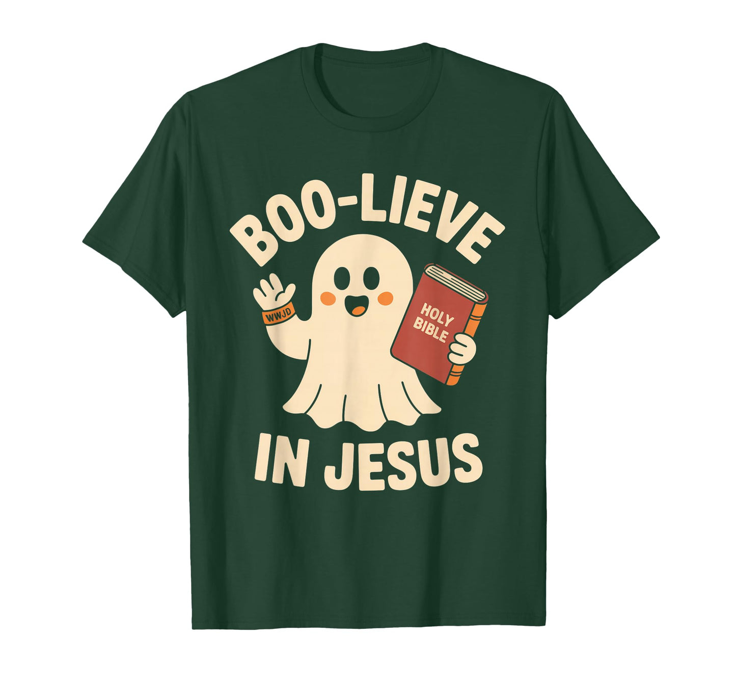 Boo-Lieve in Jesus - Christian Halloween Christianity T-Shirt