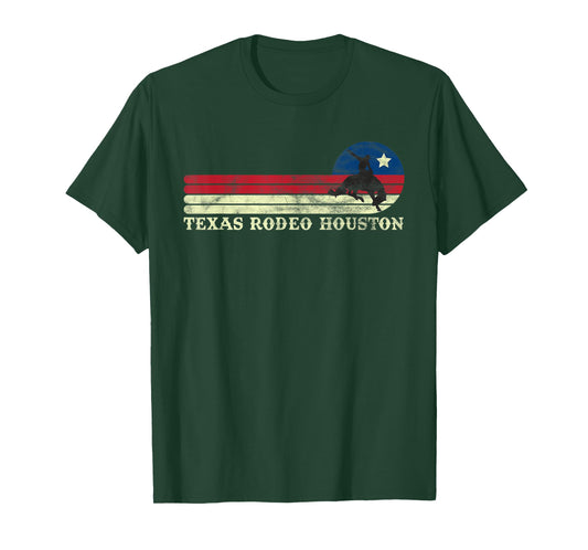Houston Texas Rodeo Western Vintage Cowboy T-Shirt