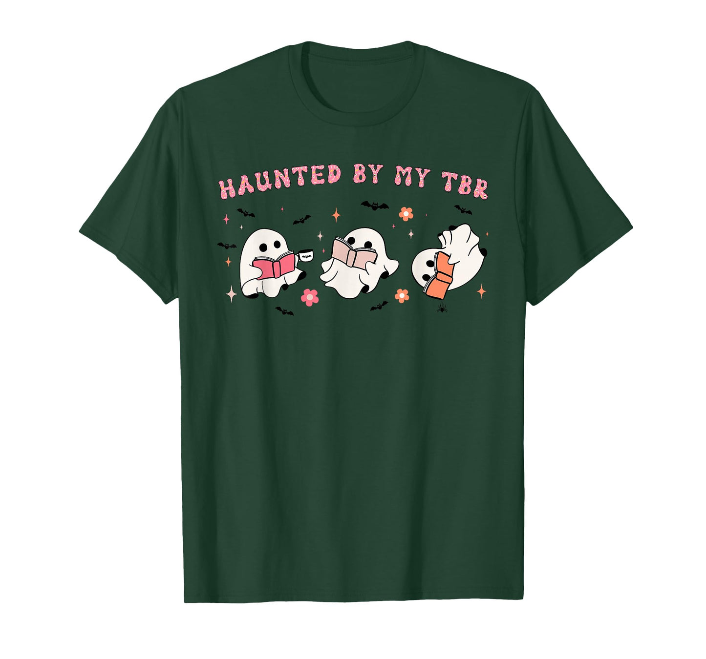 Haunted By My TBR, To Be Read Funny Halloween Book Lover T-Shirt