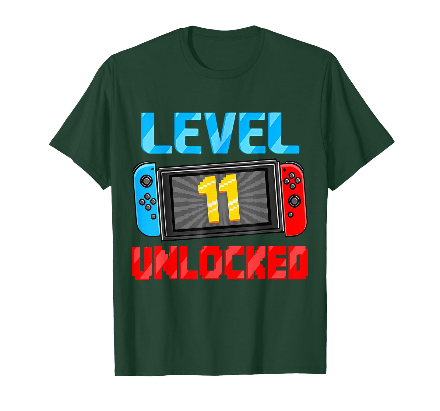Level 11 Unlocked Gamer 11th Birthday Gift Video Game Boys T-Shirt