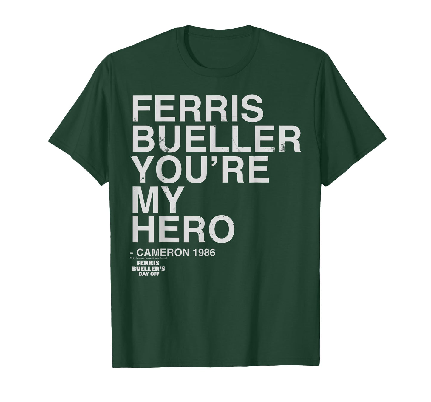 Ferris Bueller's Day Off You're My Hero Ferris Cameron T-Shirt