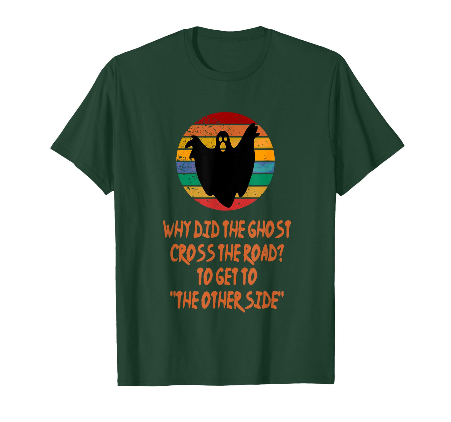 Ghost The Other Side Halloween Kids Puns Jokes Costume Idea T-Shirt