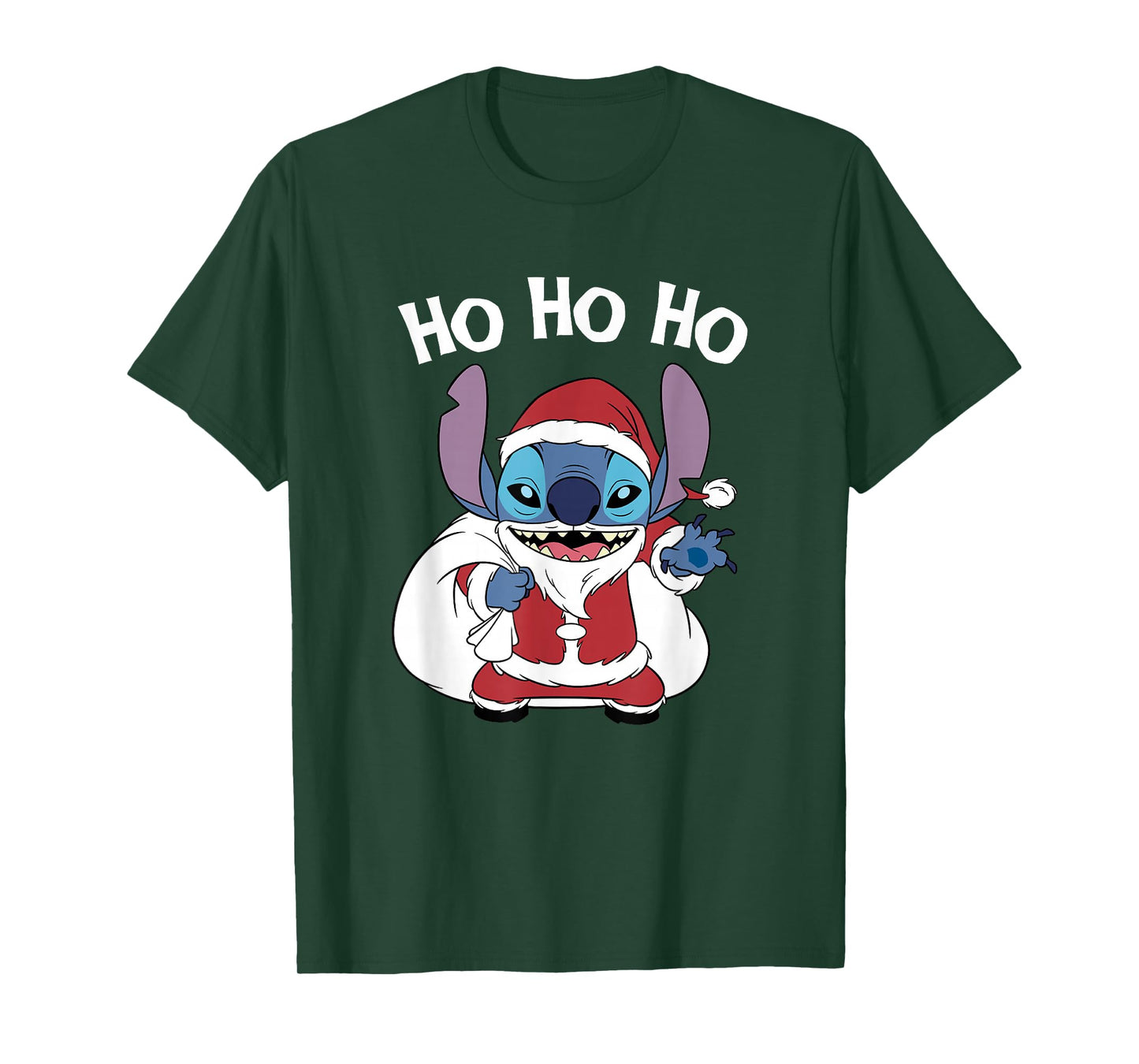 Disney Lilo & Stitch Christmas Santa Claus Stitch Ho Ho Ho T-Shirt