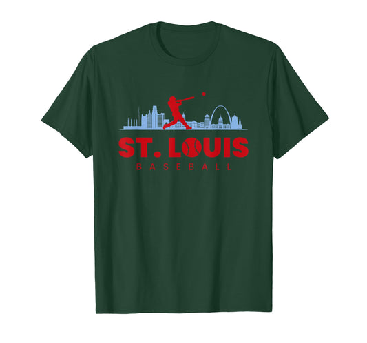 St Louis Baseball Vintage Minimalist Retro Baseball Lover T-Shirt