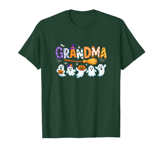Grandma Halloween Boo Ghost Horror Costume Funny Party T-Shirt