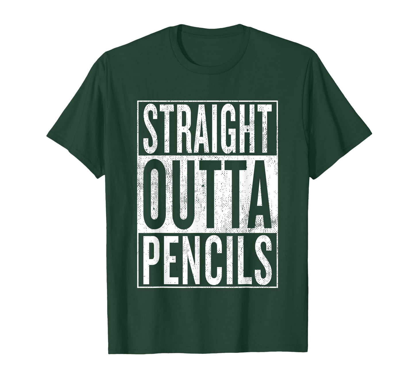 Straight Outta Pencils Vintage | Funny & Cool Teacher Shirt Men Women Girls Kids T-Shirt