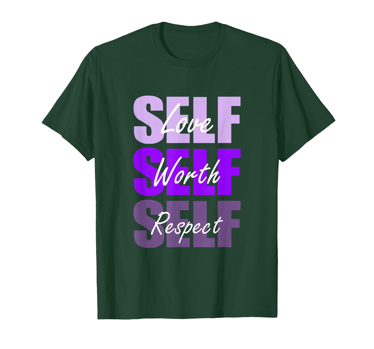 Purple Self-ish X 3 Purple Color Graphic T-Shirt