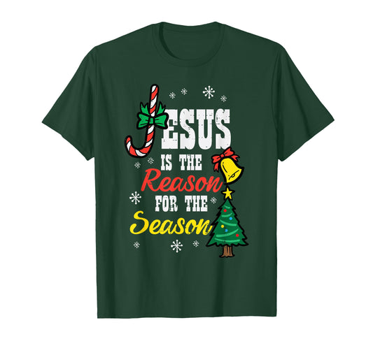 Jesus Reason For Season Christmas Christian Religious God T-Shirt