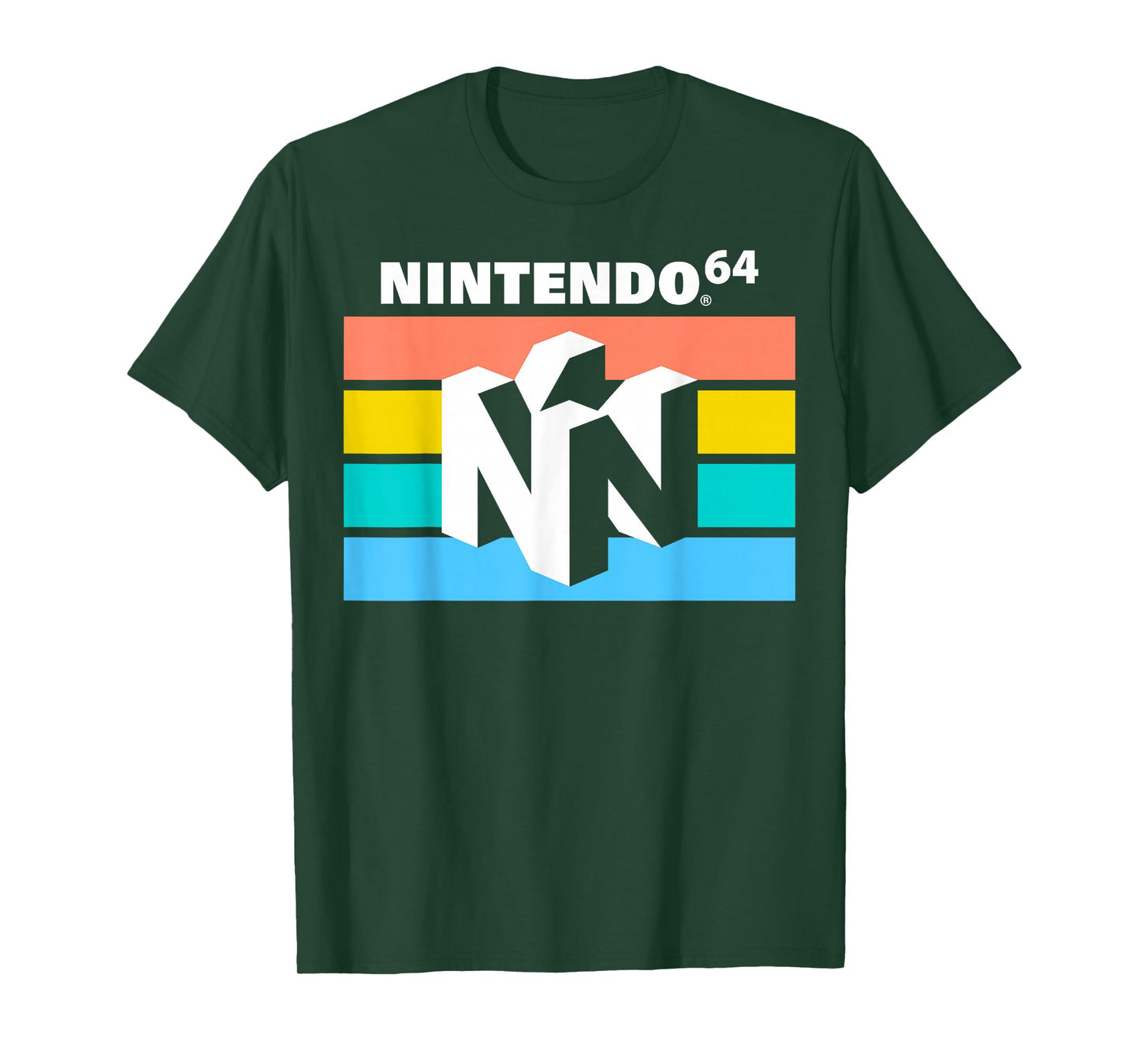 Nintendo Classic 64 Striped Logo T-Shirt