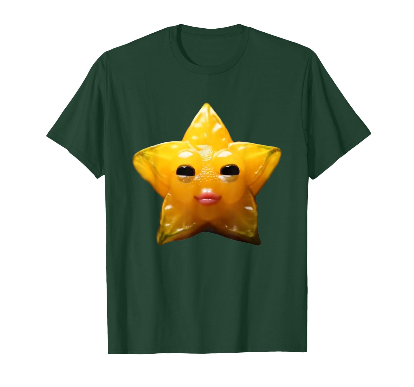 Niche Fruits Funny Ai Starfruit Monster gen z Brainrot Meme T-Shirt