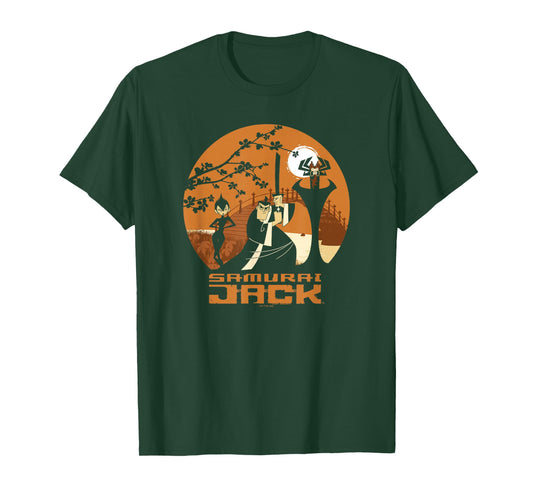 Samurai Jack Halloween Group Shot Character Poster T-Shirt