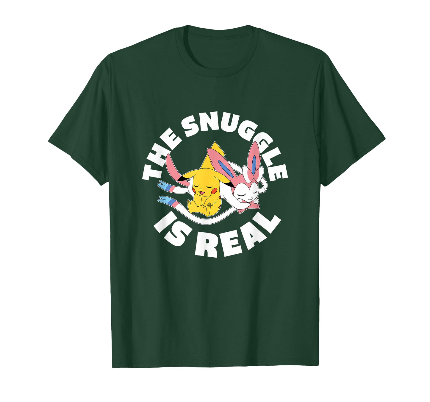Pokémon - The Snuggle is Real Pikachu and Sylveon T-Shirt