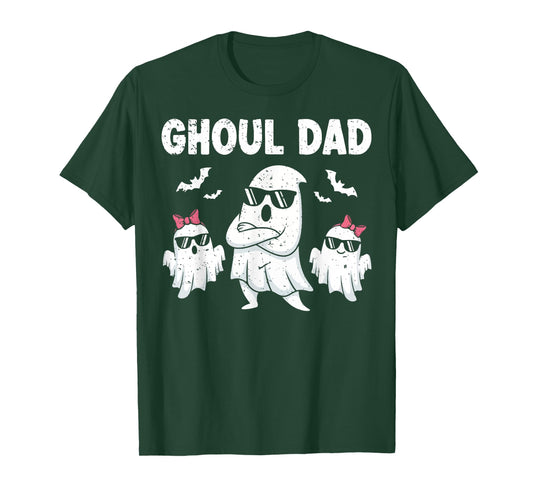 Ghoul Dad Vintage Ghost Funny Halloween Costume T-Shirt