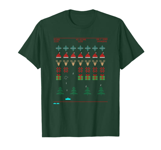 Ugly Christmas Invaders from Space T-Shirt