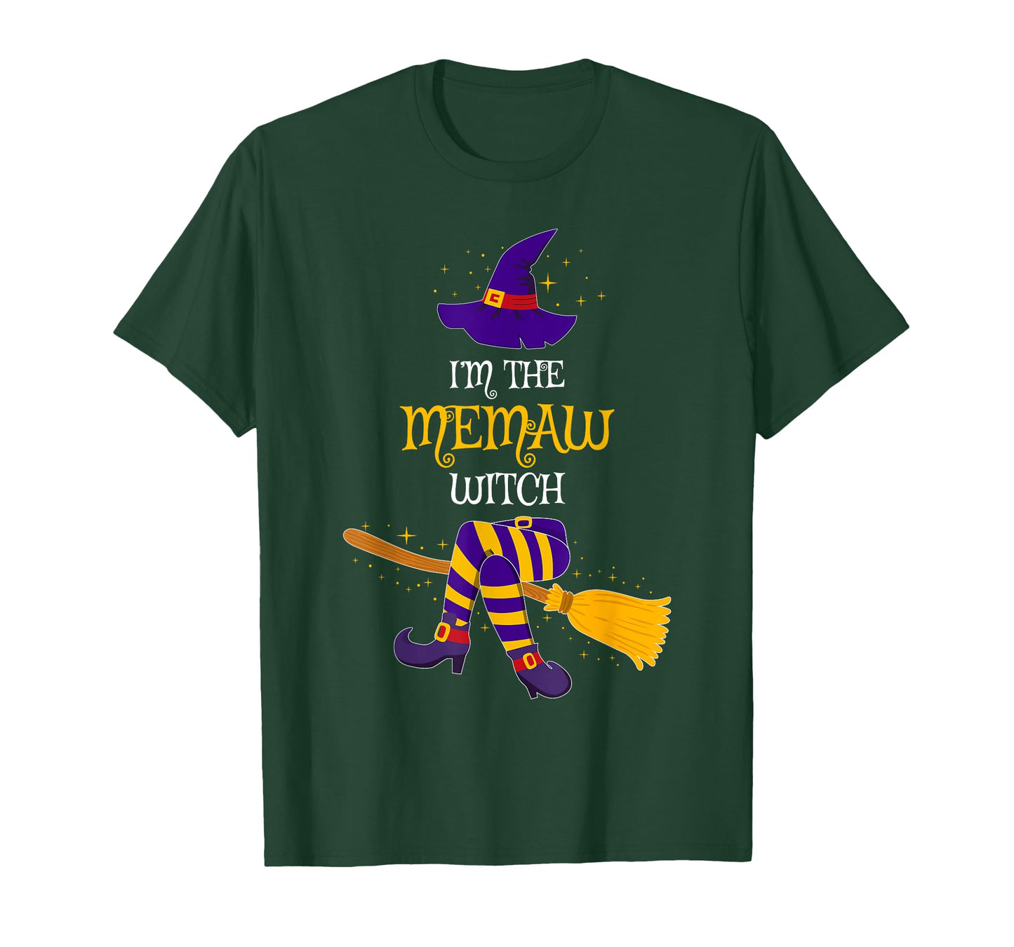 I’m The Memaw Witch Family Matching Group Costume Halloween T-Shirt