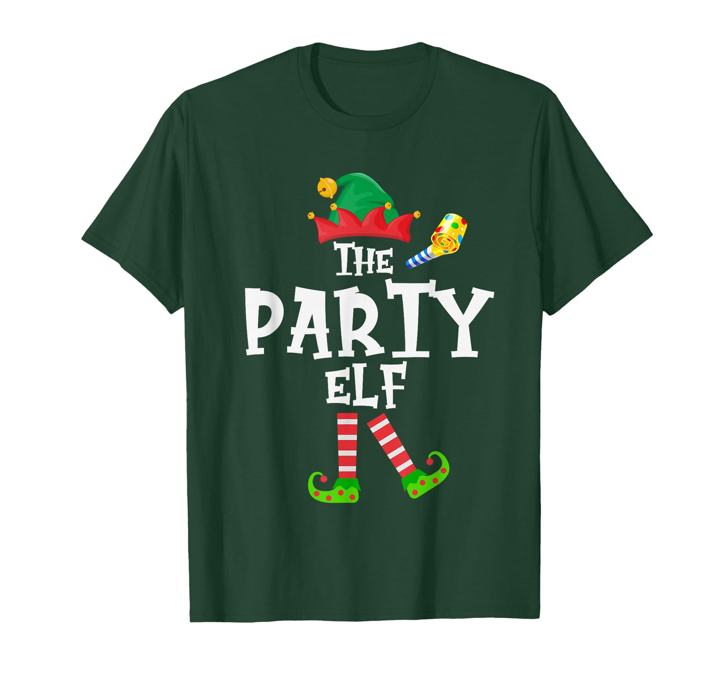 The Party Elf - Funny Matching Family Group Christmas T-Shirt