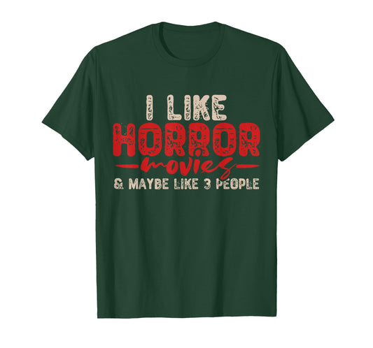 Horror Movie Gifts Unisex Adult Black Crew Neck Short Sleeve T-Shirt Small