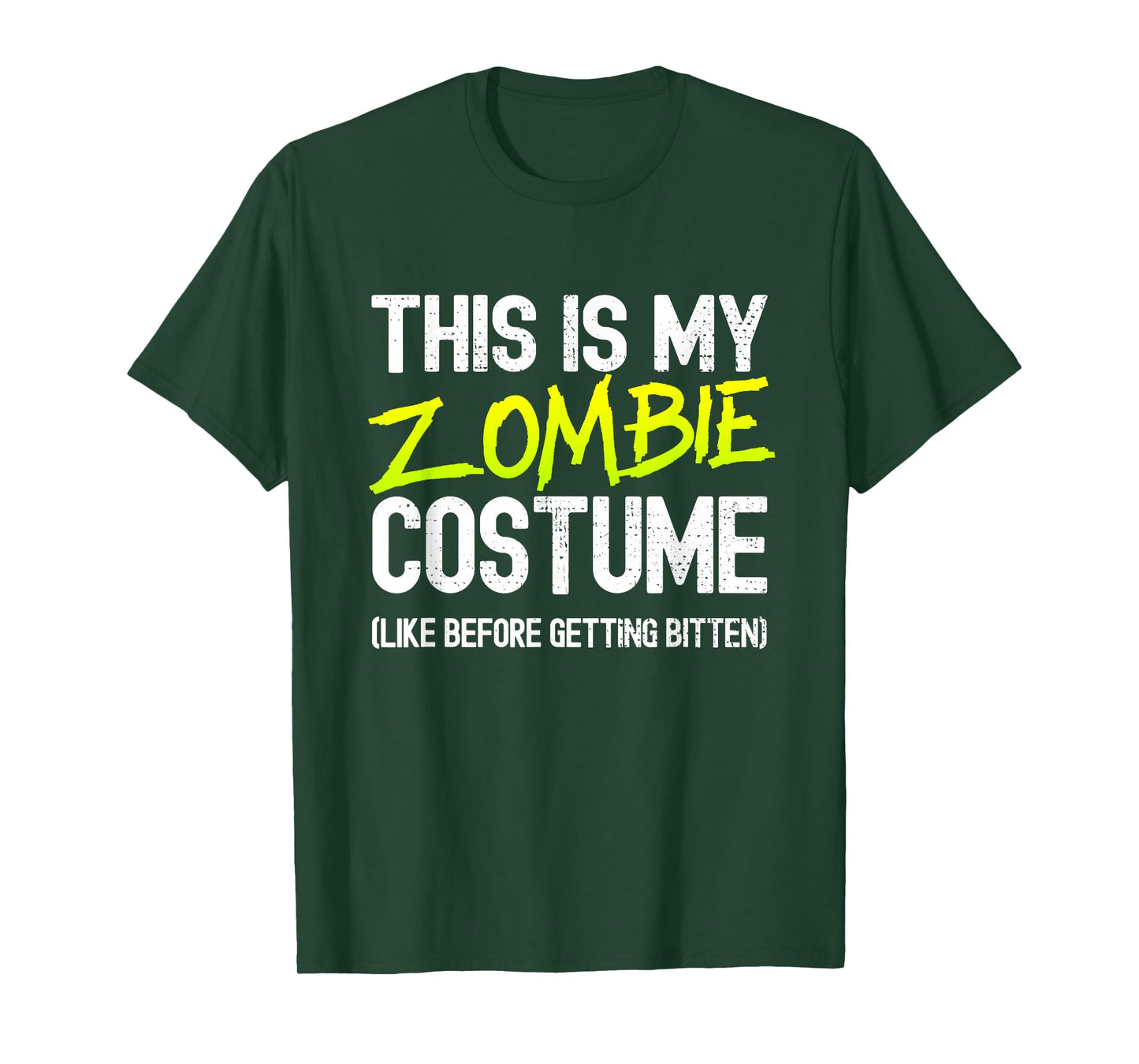 Zombie Costume Funny Easy Lazy Zombie Halloween Costume T-Shirt